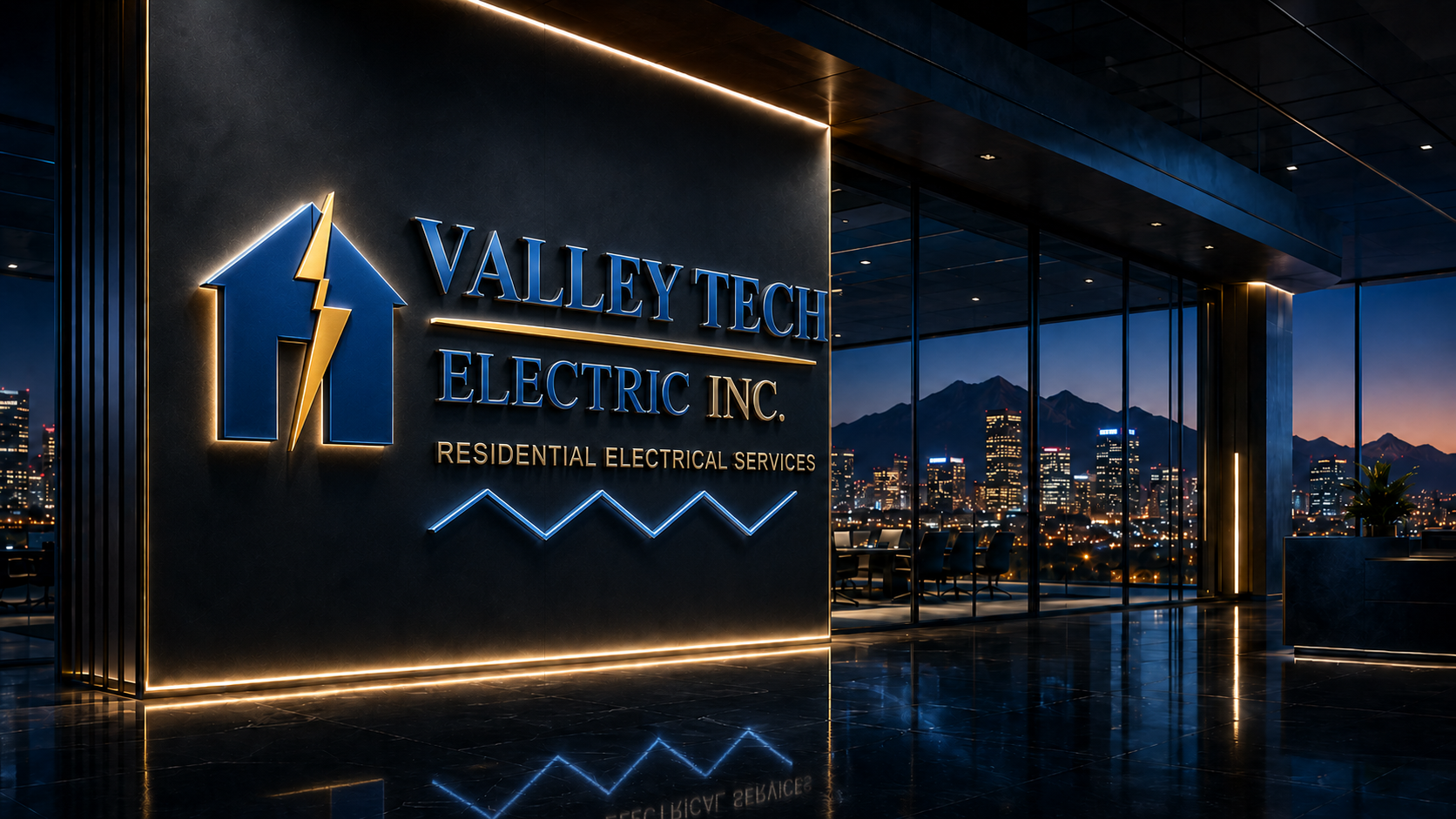 Valley Tech Electric Inc. premium electrical service hero header